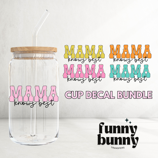 Mama Knows Best - UVDTF Decal Bundle