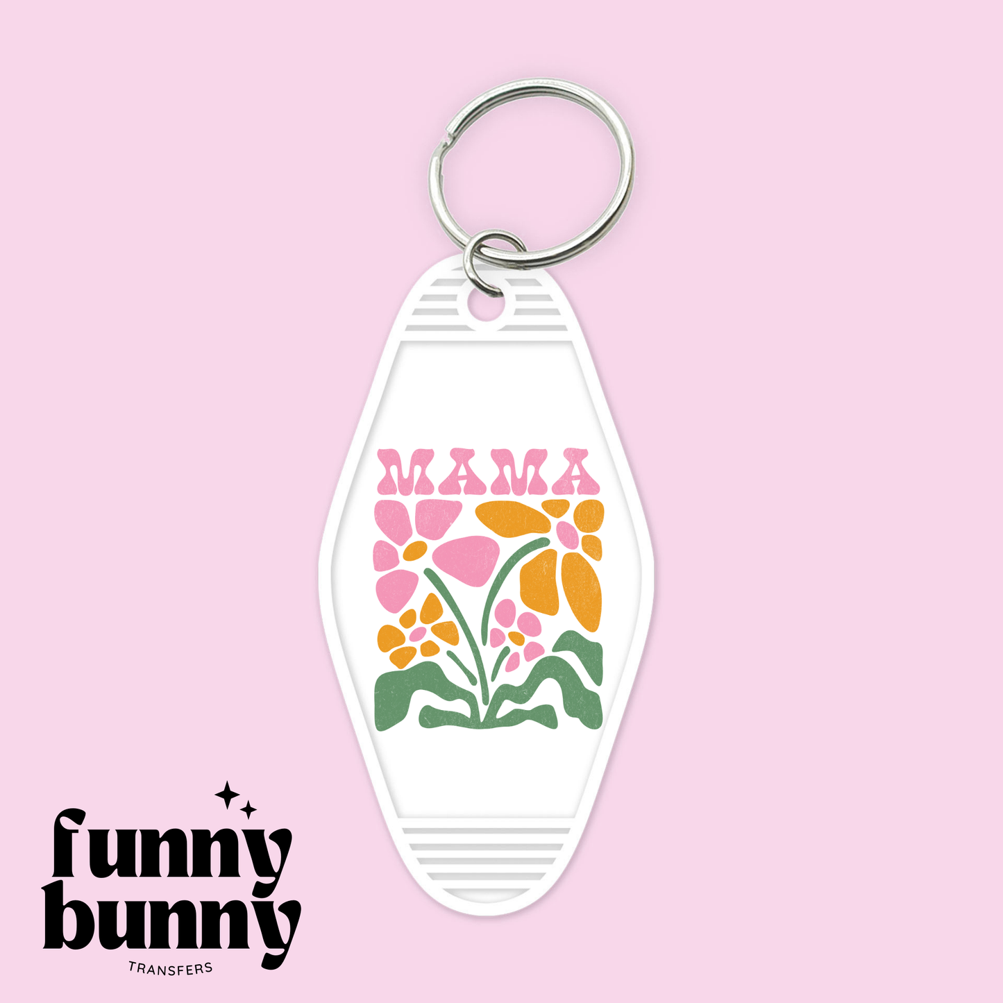 Mama Pastel Spring Floral - Motel Keychain