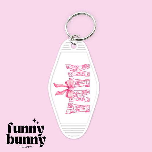 Mama Pink Floral Print - Motel Keychain