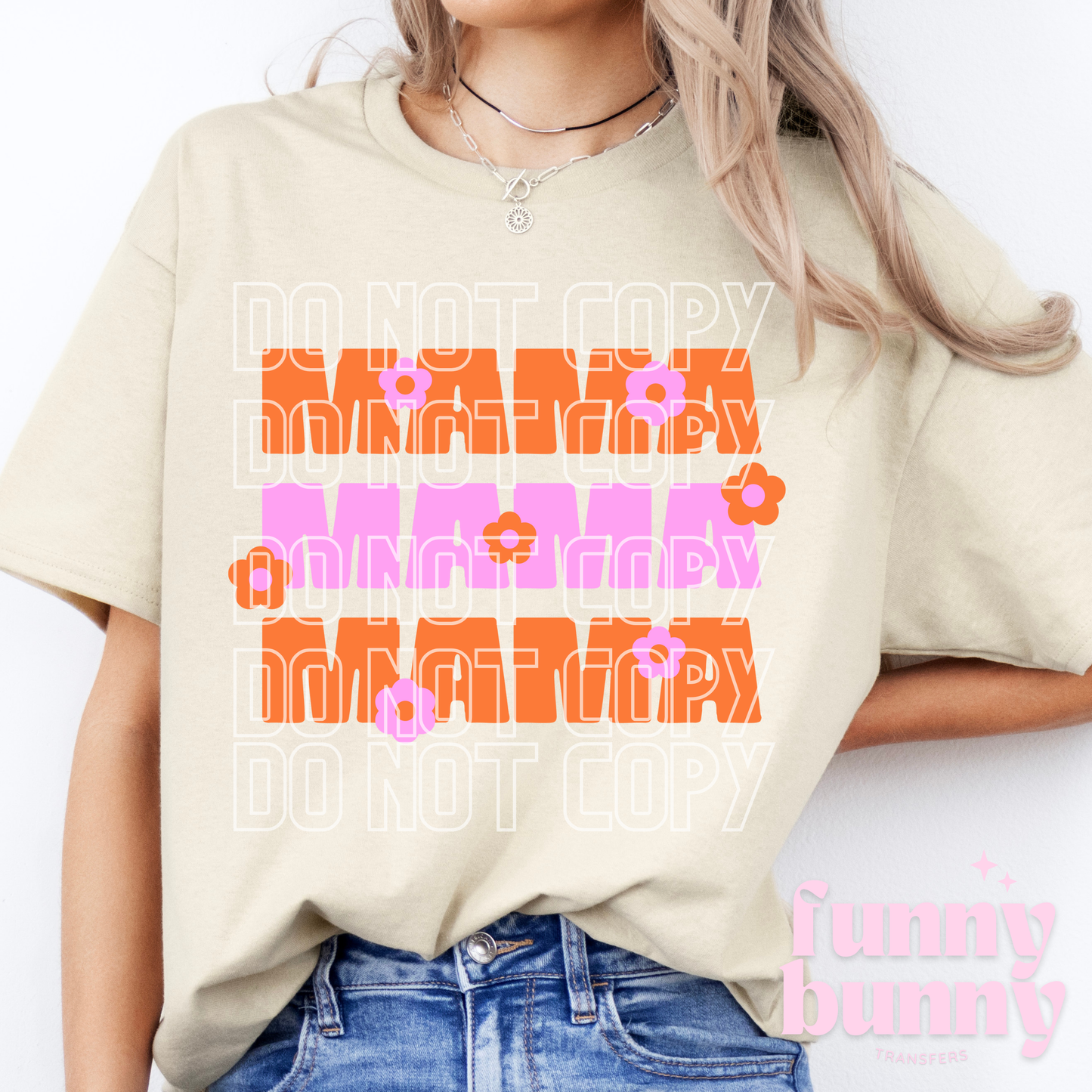 Mama Pink Orange - DTF Transfer