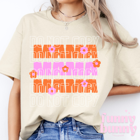 Mama Pink Orange - DTF Transfer