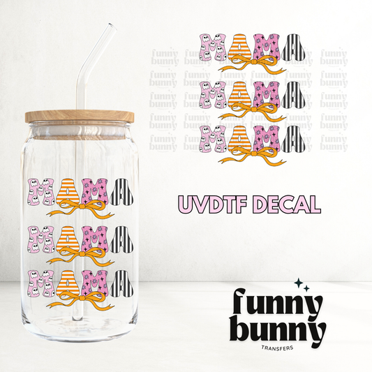 Mama Spooky Bow  - UVDTF Decal