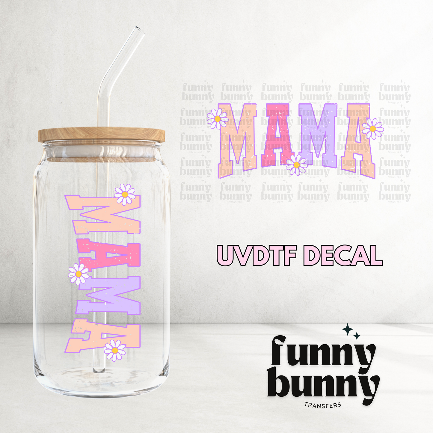 Mama Spring Floral - UVDTF Decal