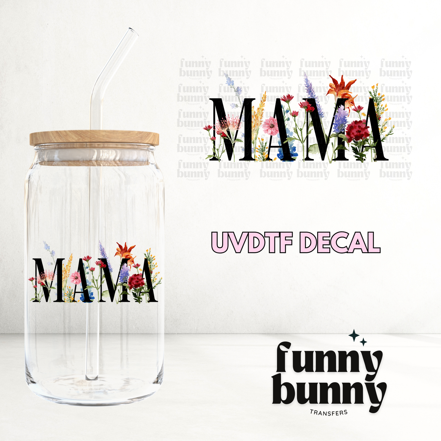 Mama Spring Floral Era - UVDTF Decal