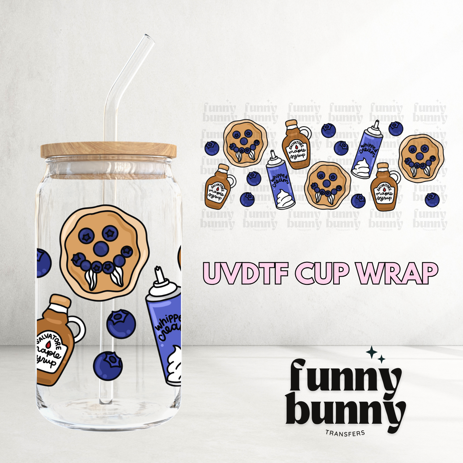 Maple Syrup - 16oz UVDTF Cup Wrap – Funny Bunny Transfers