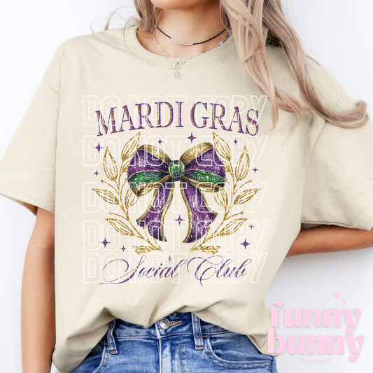 Mardi Gras Social Club - DTF Transfer