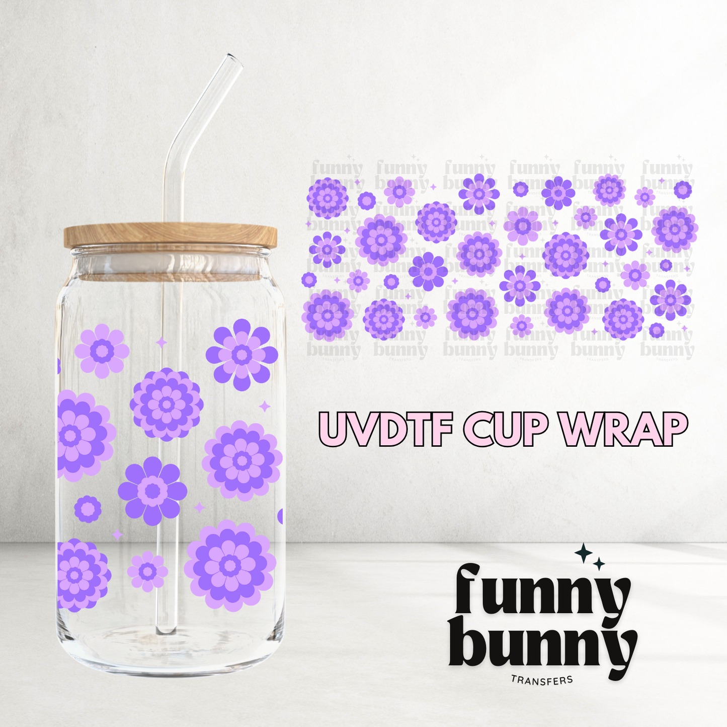 Marigold Flowers - 16oz UVDTF Cup Wrap