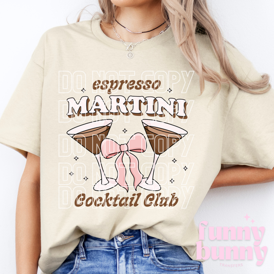 Martini Cocktail Club - DTF Transfer