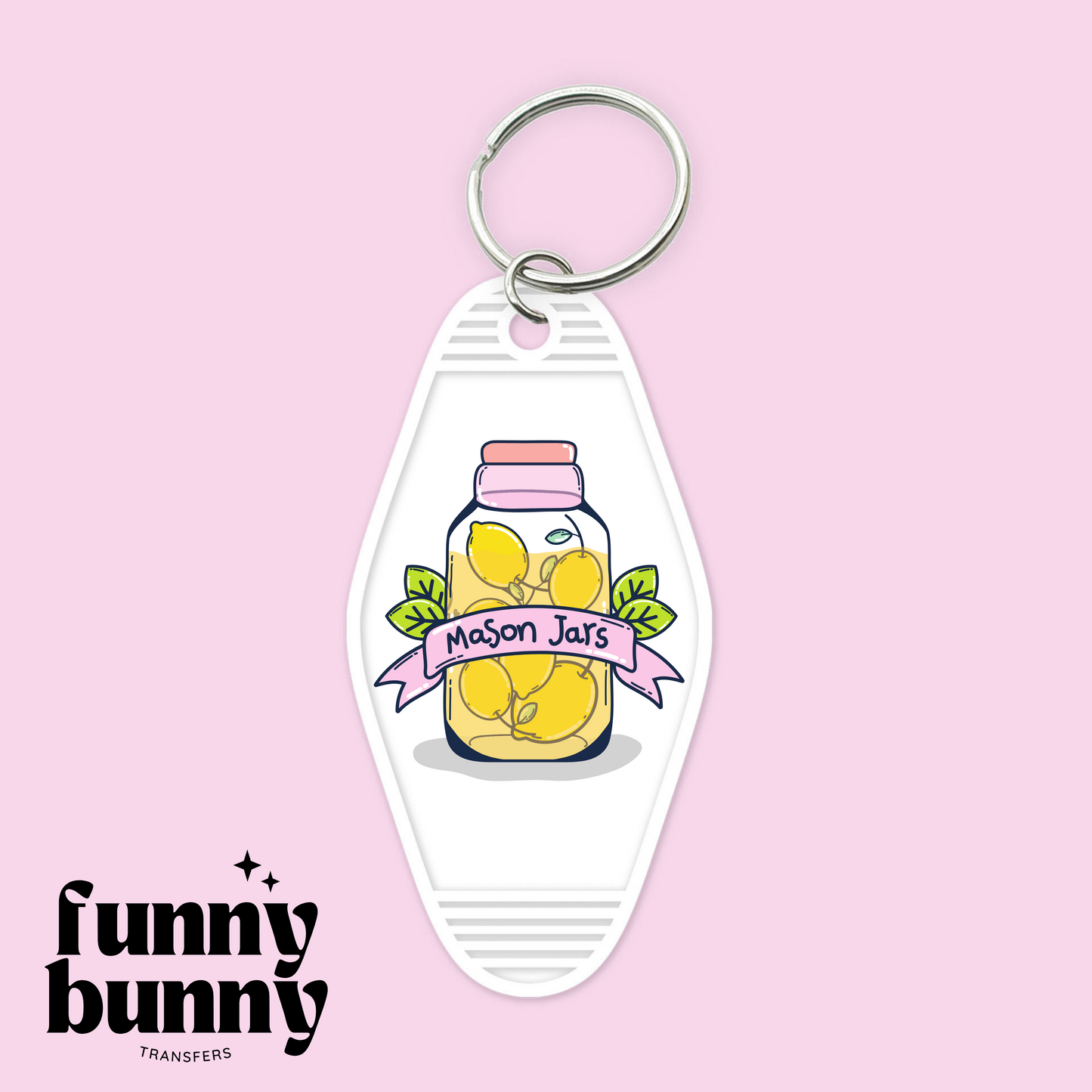 Mason Jars  Lemon - Motel Keychain