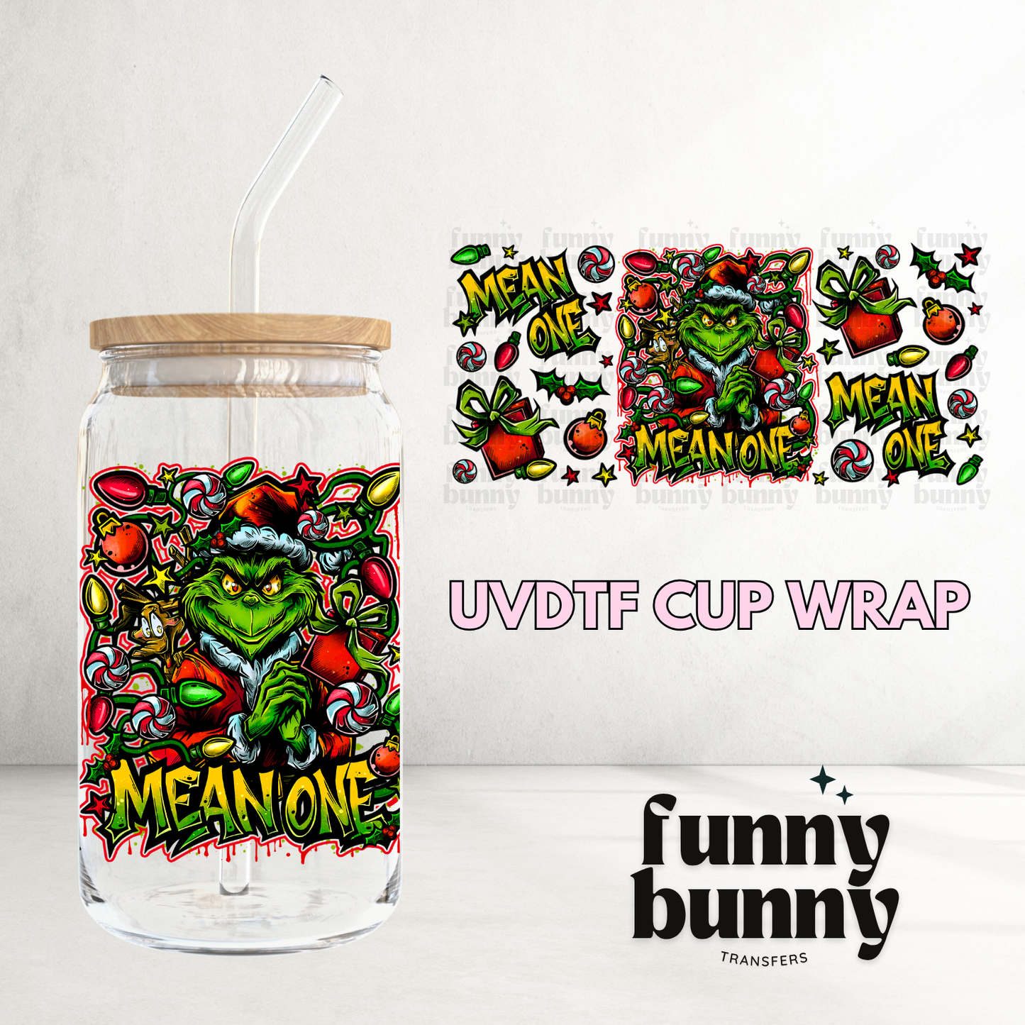 Mean One - 16oz UVDTF Cup Wrap