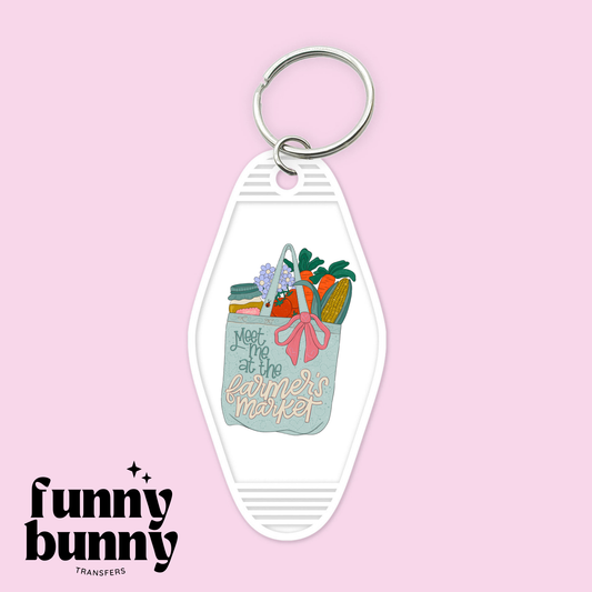 Meet Me At The Farmers Market - Motel Keychain