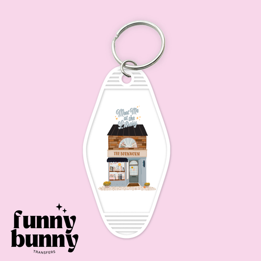 Meet Me At The Library - Motel Keychain