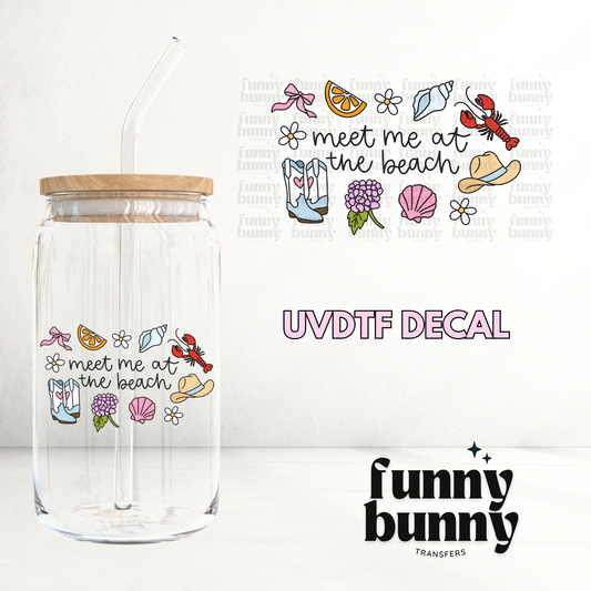 Meet Me Beach - UVDTF Decal
