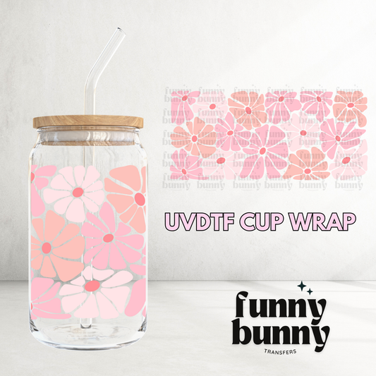 Melting Florals - 16oz UVDTF Cup Wrap