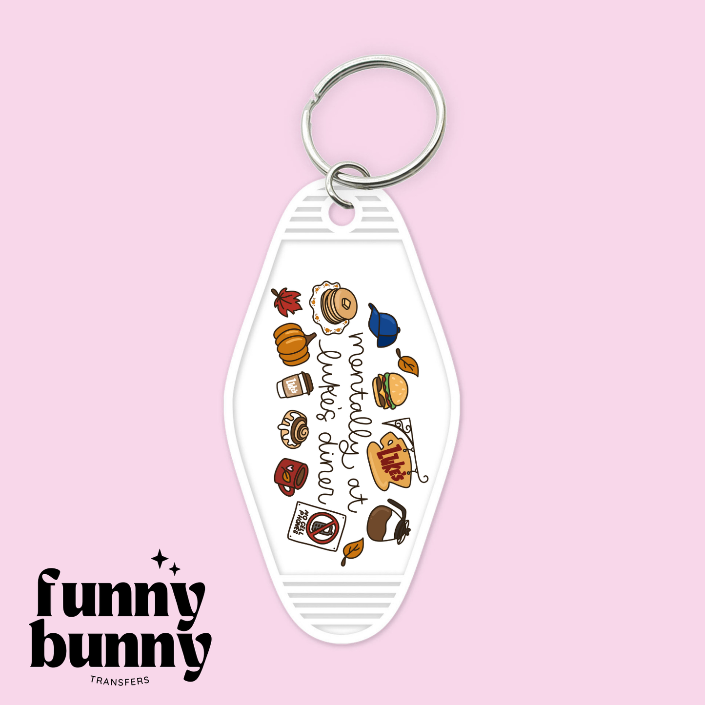 Mentally At Luke's Diner - Motel Keychain