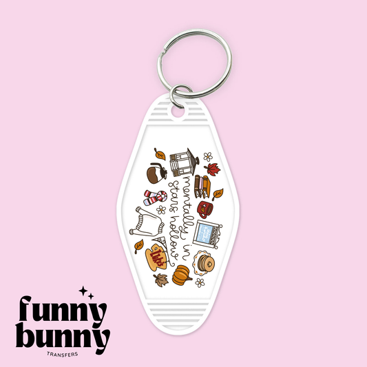 Mentally In Star Hollow  - Motel Keychain