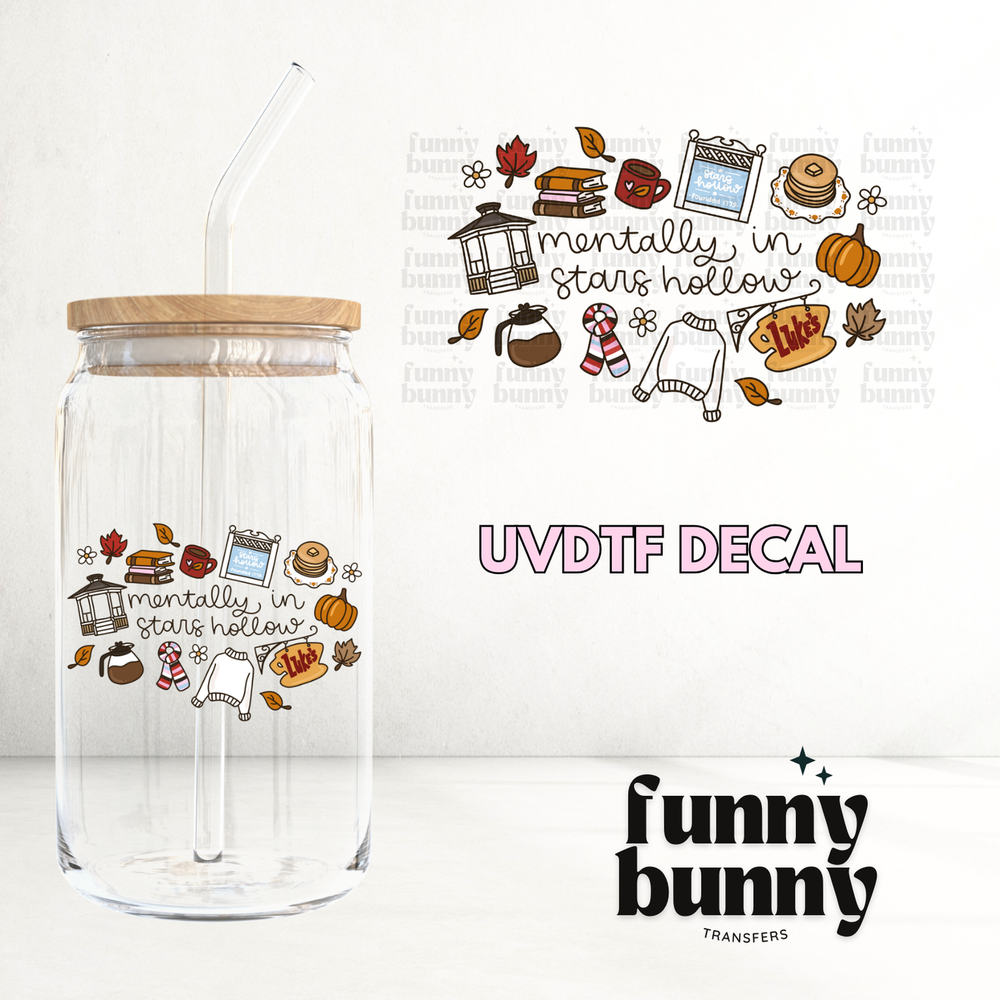 Mentally In Star Hollow - UVDTF Decal