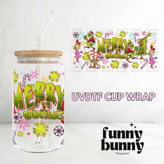 Merry Grnch - 16oz UVDTF Cup Wrap