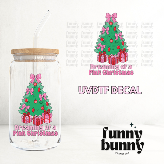 Merry Pink Xmas Trees - UVDTF Decal