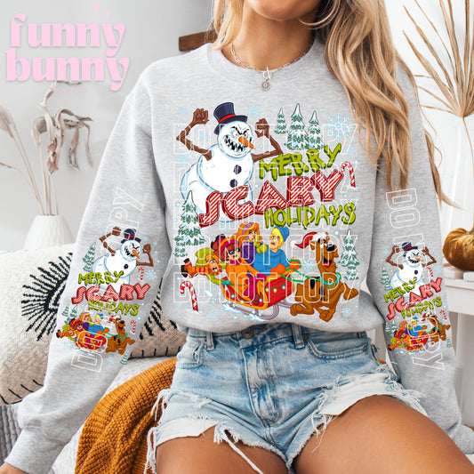 Merry Scary Holidays - DTF Transfer Sleeve Set