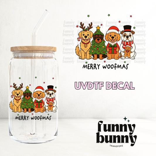 Merry Woofmas 2.0 - UVDTF Decal