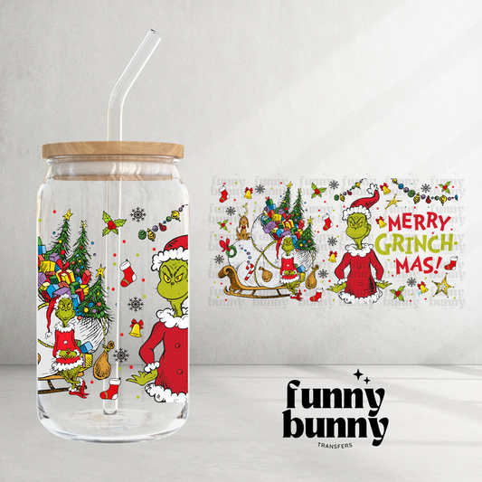 Merry X-Mas - 16oz UVDTF Cup Wrap