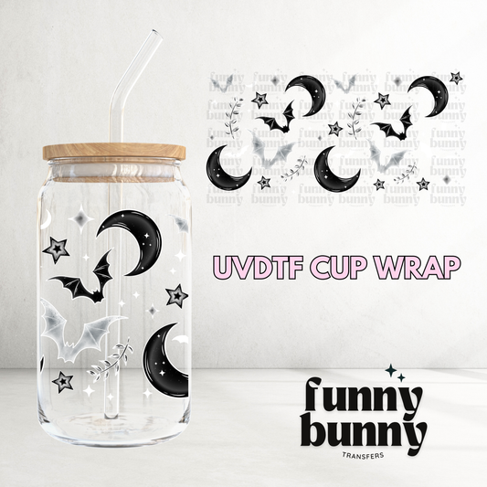 Midnight Bats - 16oz UVDTF Cup Wrap