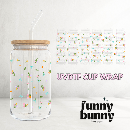 Mini Flowers - 16oz UVDTF Cup Wrap
