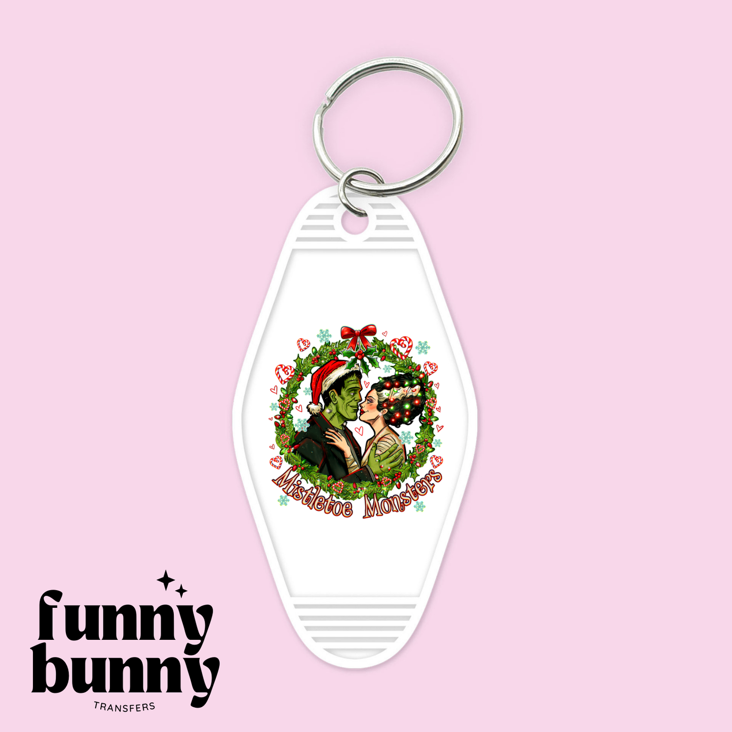 Mistletoe Monsters - Motel Keychain