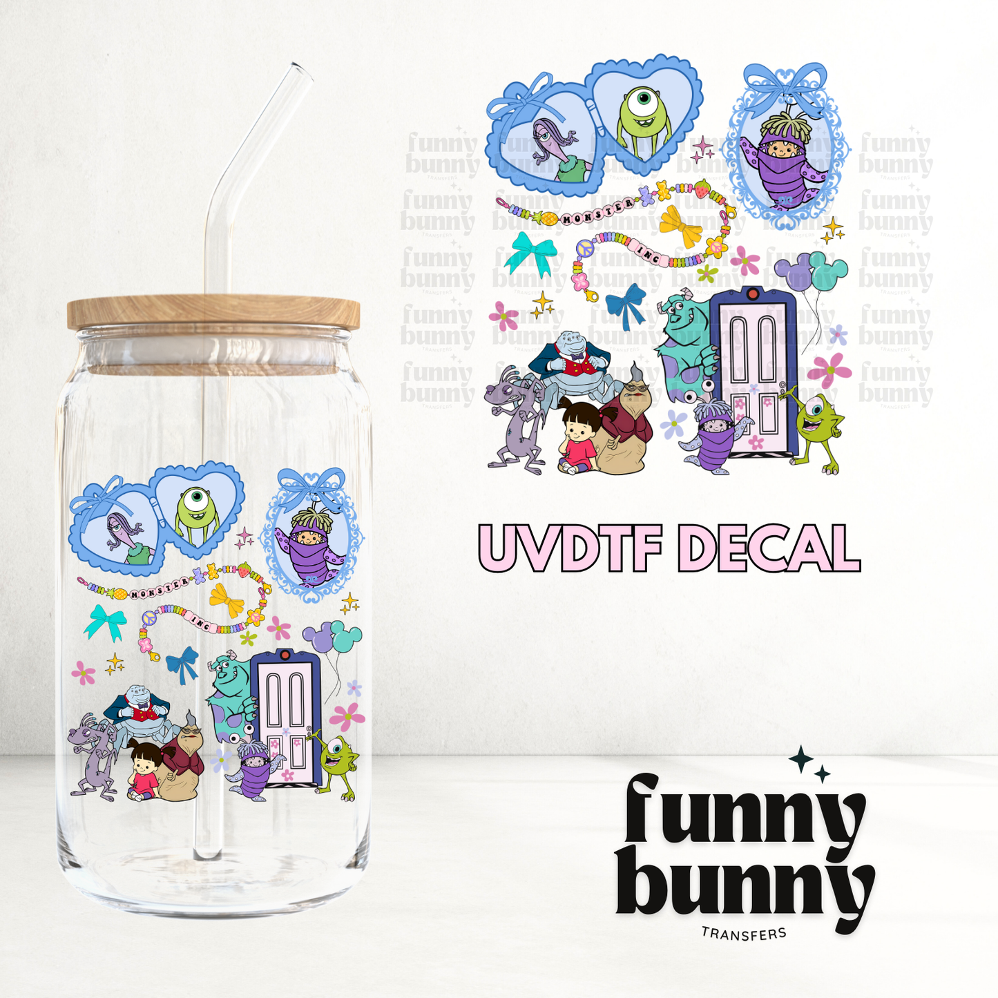 Monster World - UVDTF Decal