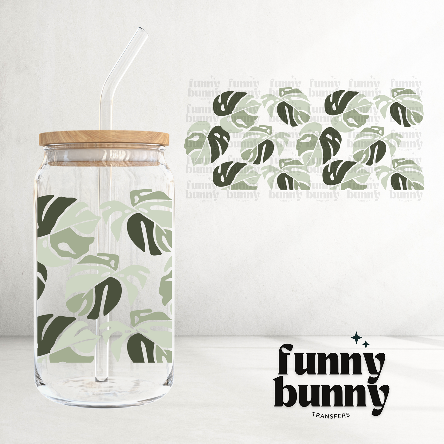 Monstera Era - 16oz UVDTF Cup Wrap