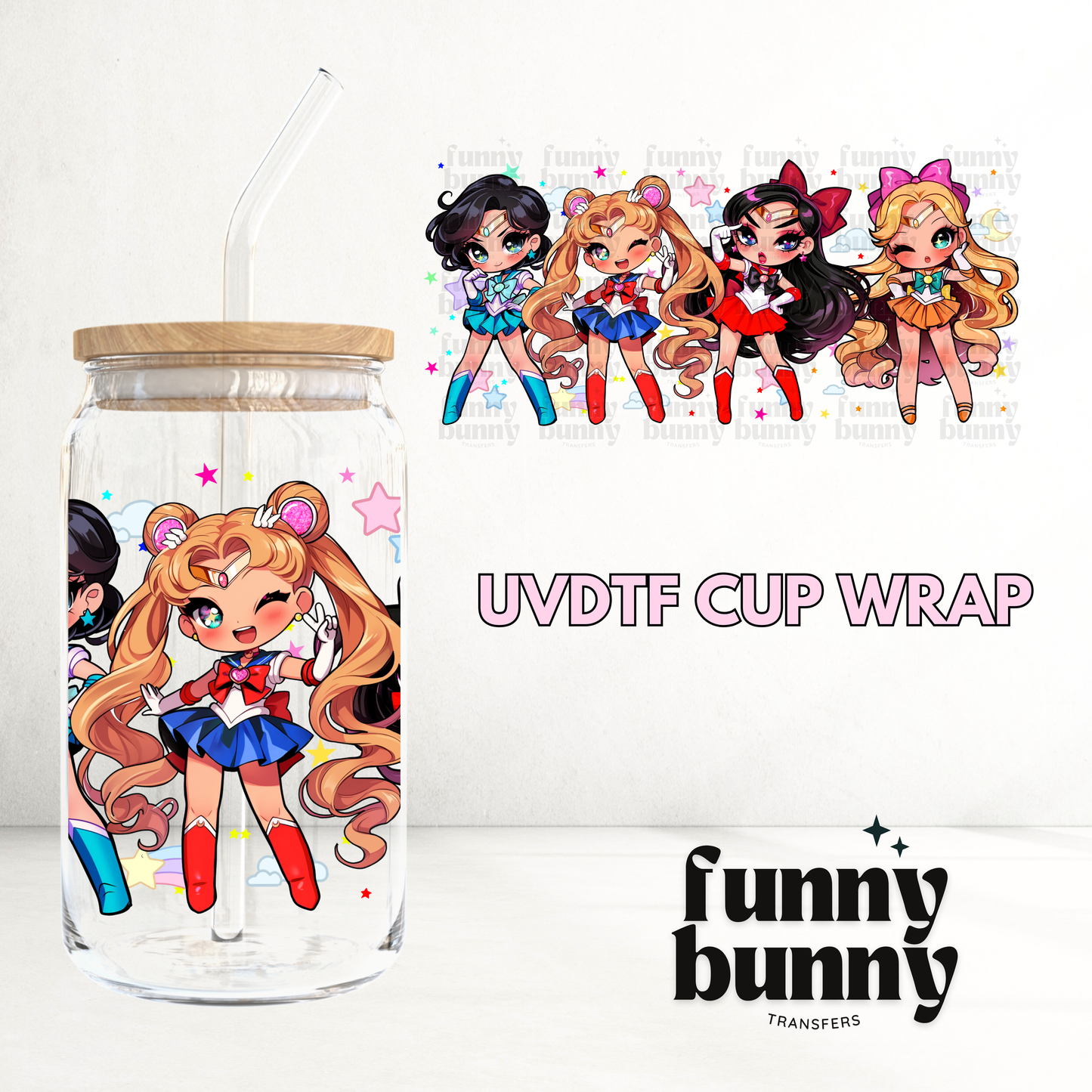 Moonlight Girls - 16oz UVDTF Cup Wrap