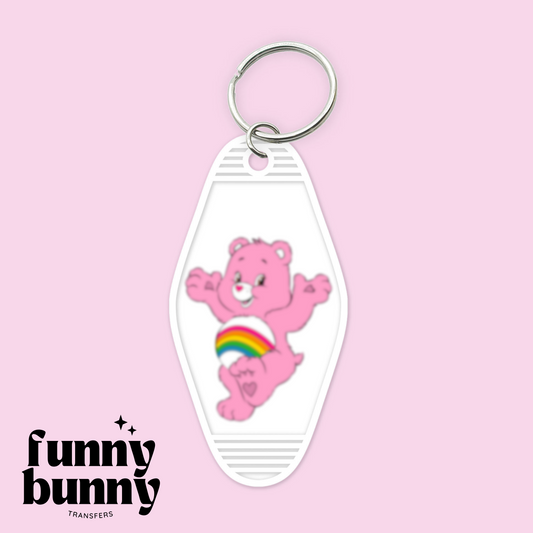 Rainbow Bear - Motel Keychain