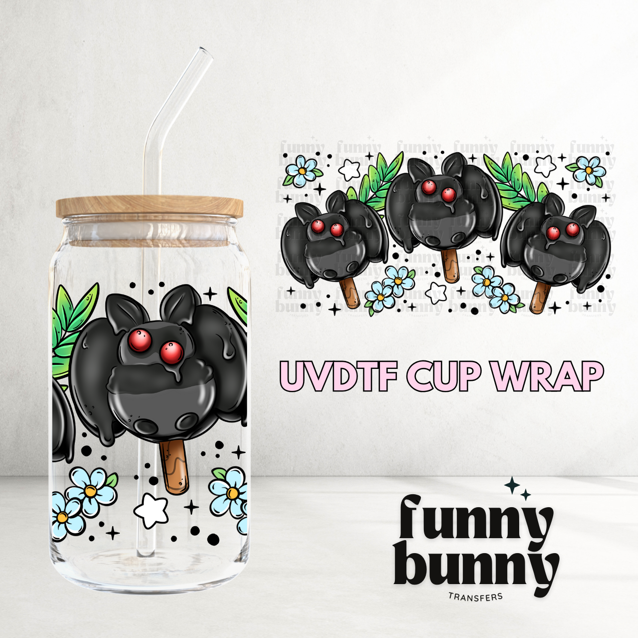 Mothman - 16oz UVDTF Cup Wrap