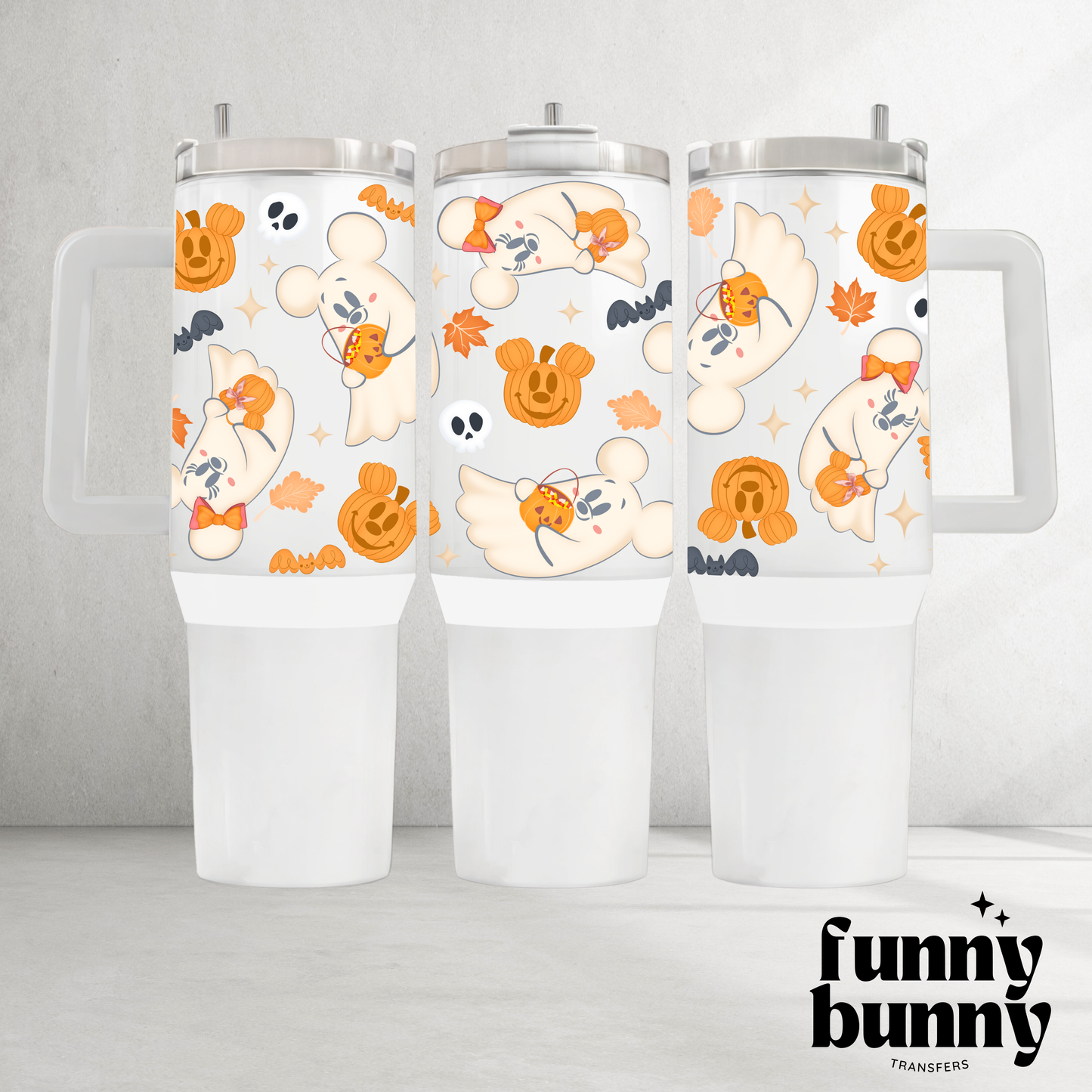 Mouse Ghost Cuties - 40oz UVDTF Tumbler Wrap