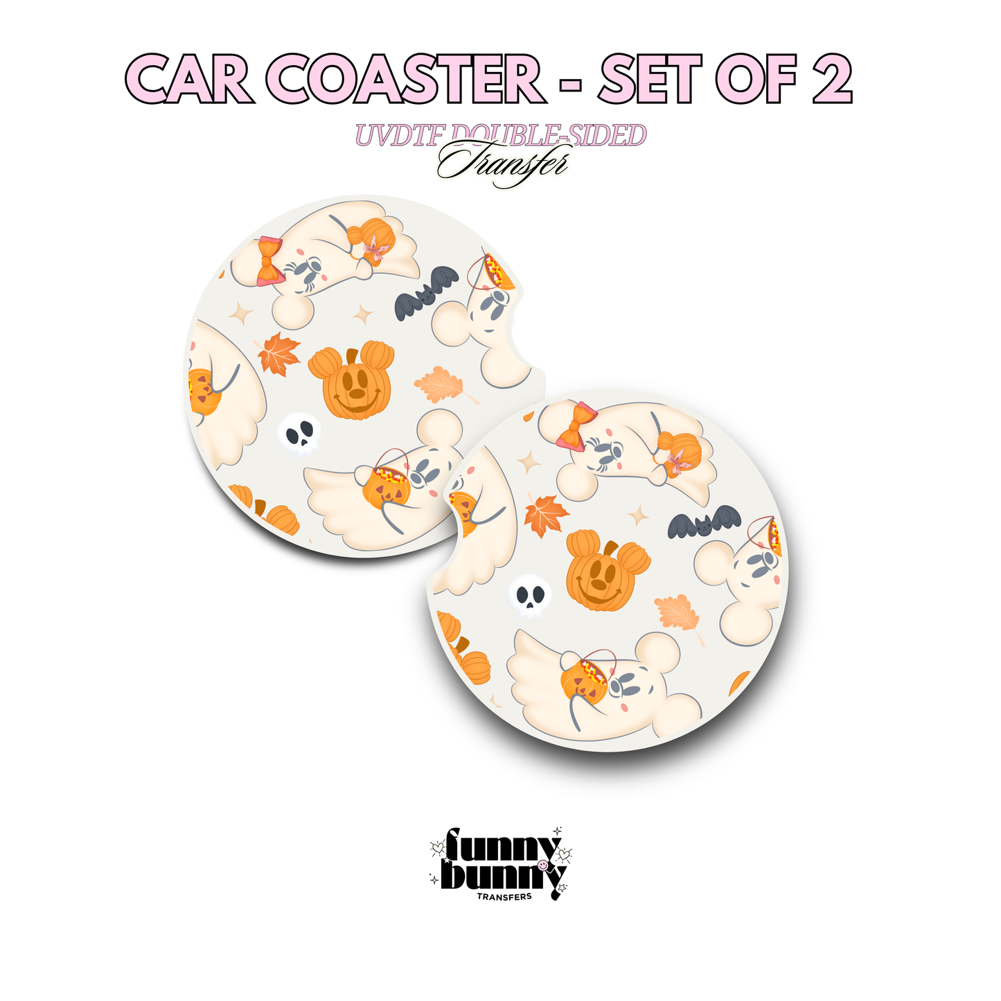 Mouse Ghost Cuties - UVDTF Coaster