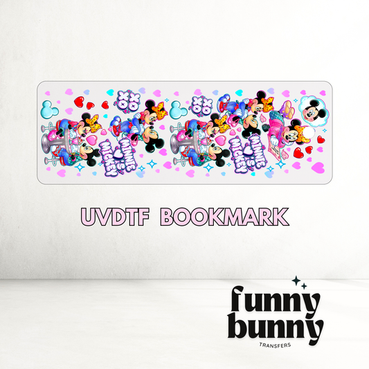 Mouse Valentine - UVDTF Bookmark Decal