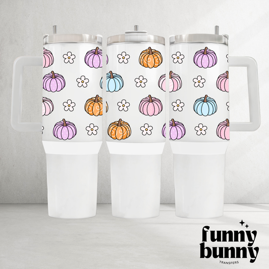 Multi Color Pumpkins - 40oz UVDTF Tumbler Wrap