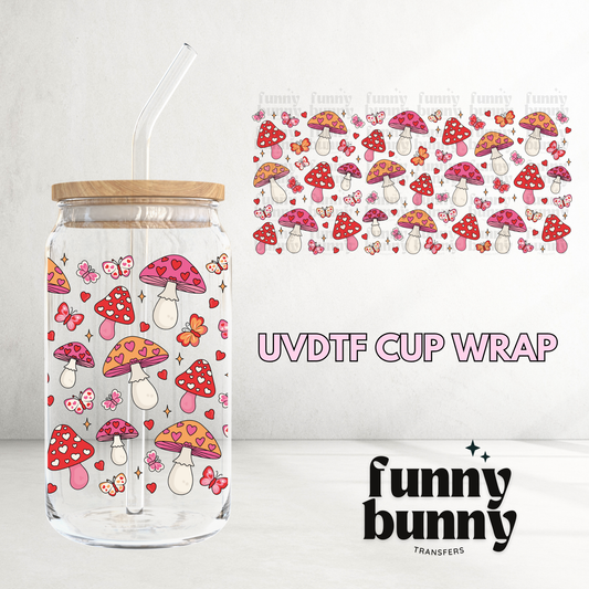Mushie Butterfly Love - 16oz UVDTF Cup Wrap