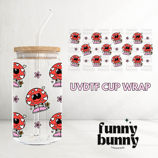 Mushie Character -  16oz UVDTF Cup Wrap