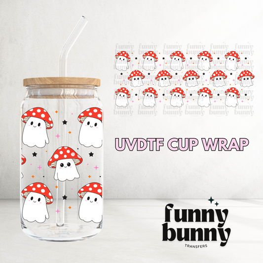 Mushie Ghosts - 16oz UVDTF Cup Wrap