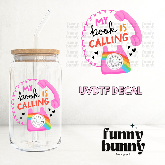 My Book Is Calling - UVDTF Decal