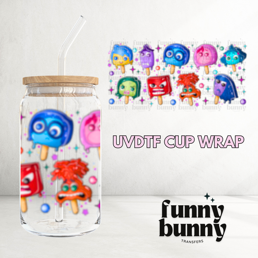 My Emotions Popsicle - 16oz UVDTF Cup Wrap