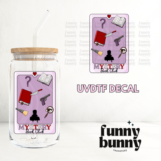 Mystery Book Club Card - UVDTF Decal