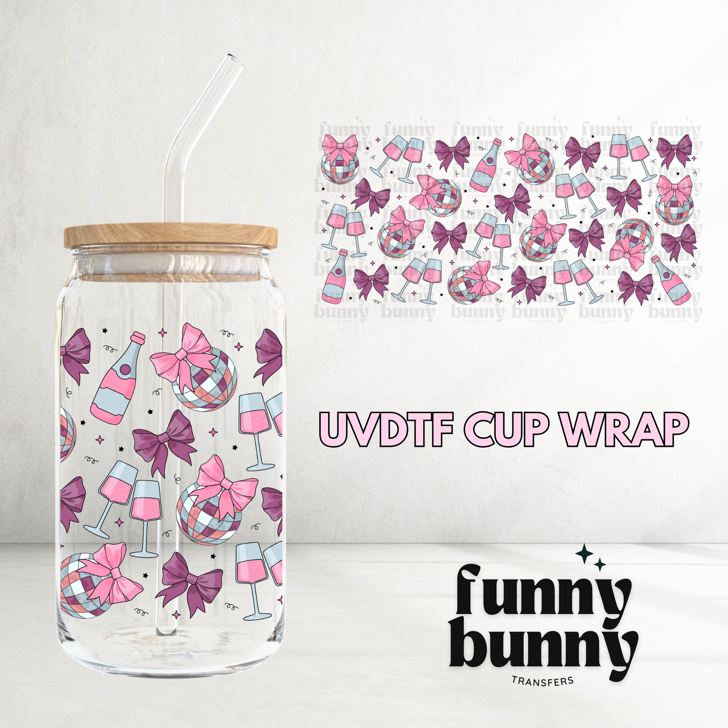 NY Disco Balls - 16oz UVDTF Cup Wrap