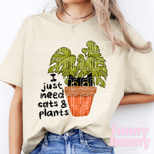 Need Cats & Plants - DTF Transfer