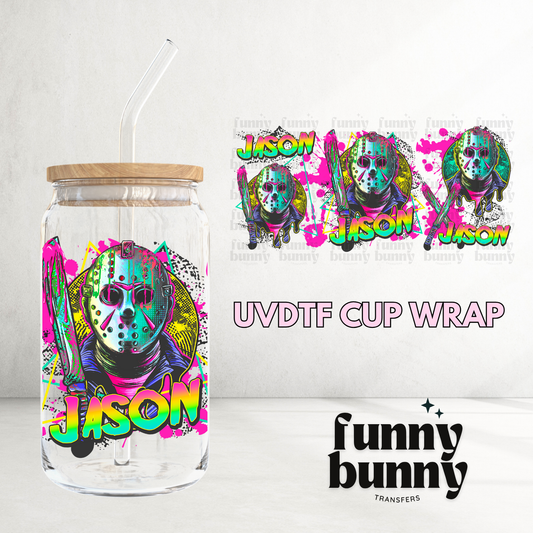 Neon Jason - 16oz UVDTF Cup Wrap