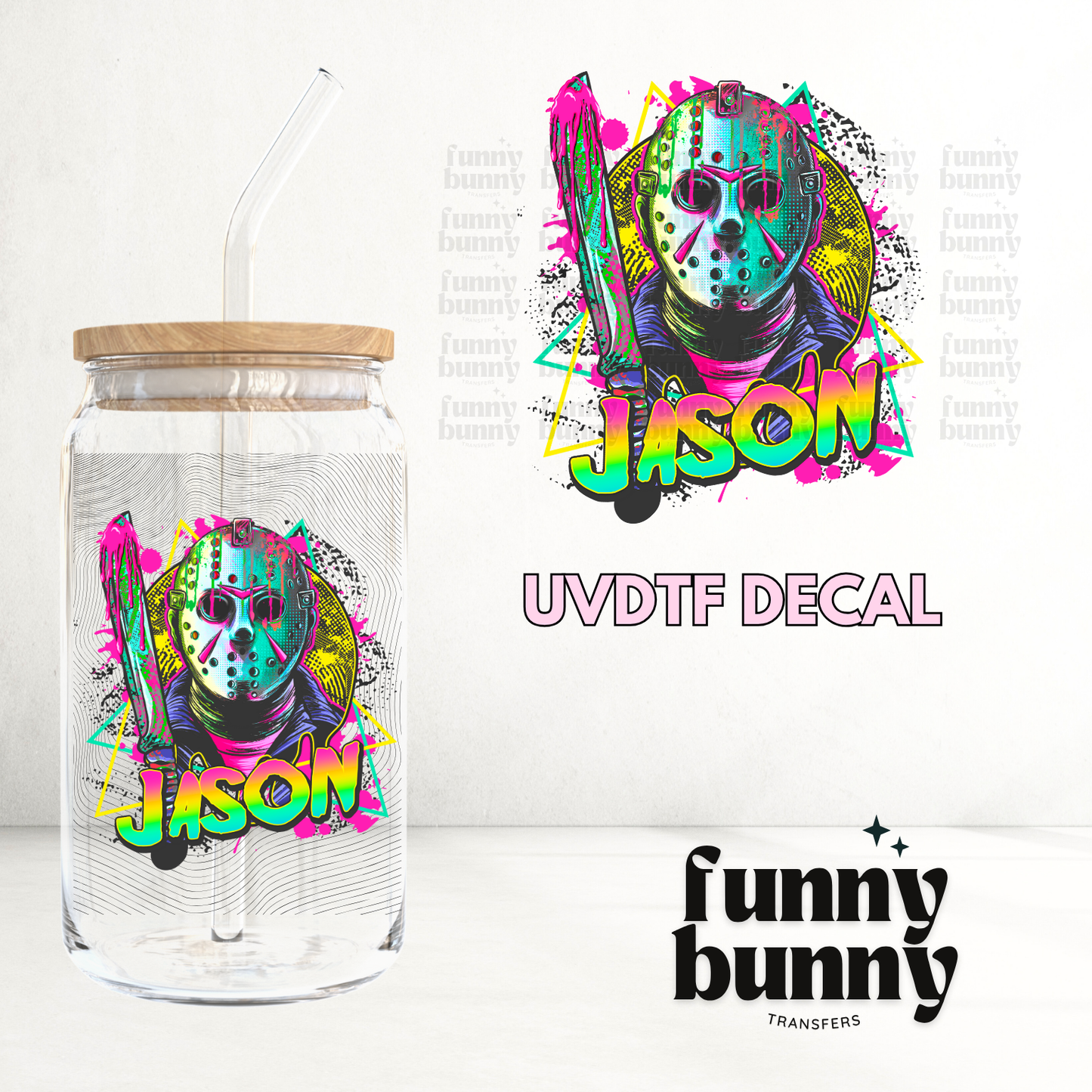 Neon Jason - UVDTF Decal