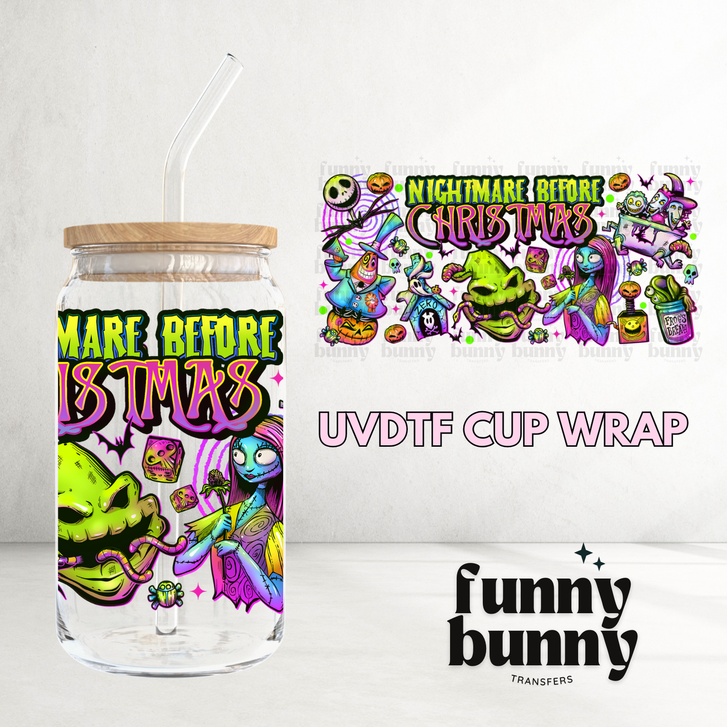 Neon NBC - 16oz UVDTF Cup Wrap