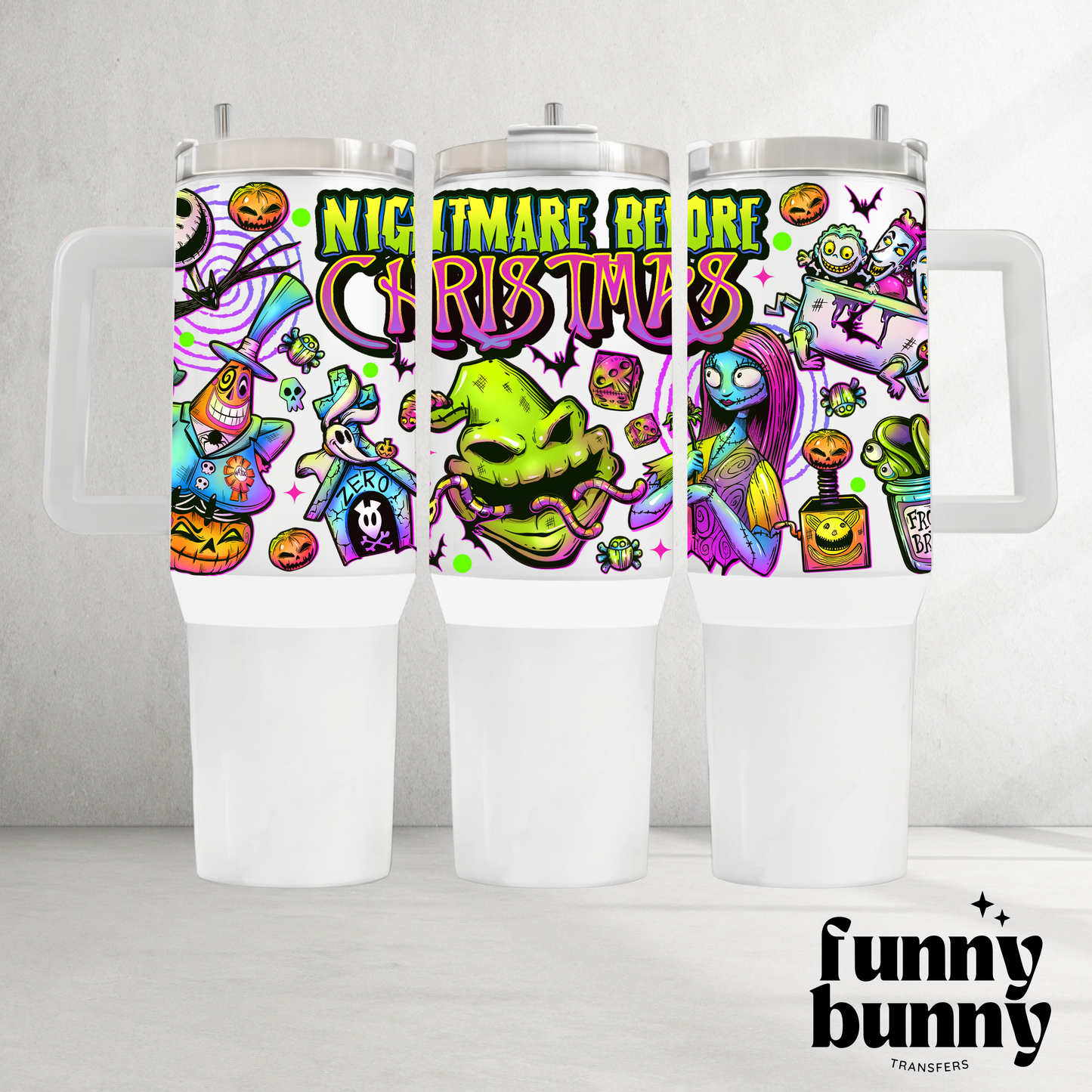 Neon NBC- 40oz UVDTF Tumbler Wrap